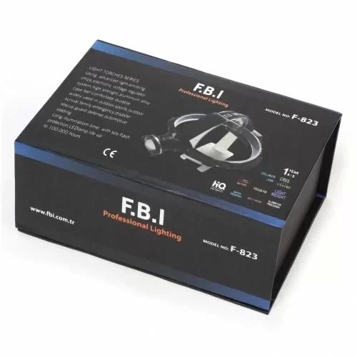 F-823 Xlm T6 Led Su Geçirmez Şarjlı Kafa Lambası - Resim 2