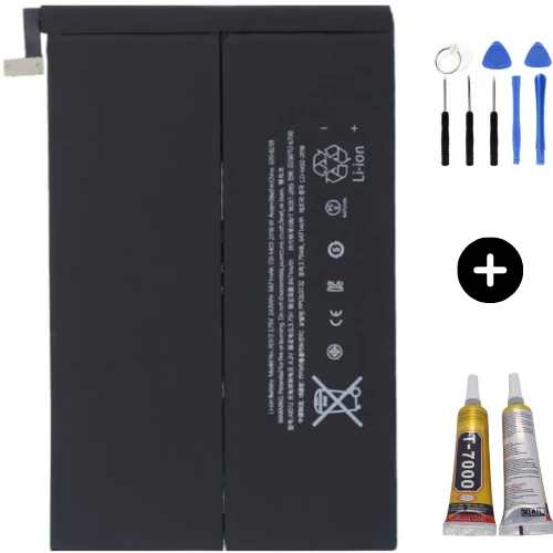 iPad Mini 2 A1489-A1490-A1491 Uyumlu Servis Batarya Pil + Montaj Seti