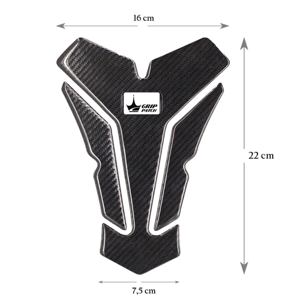 Grippatch Aprilla, KTM, Kawasaki, Suzuki ile Uyumlu Universal 6D Karbon Tank Pad GC09 - 2