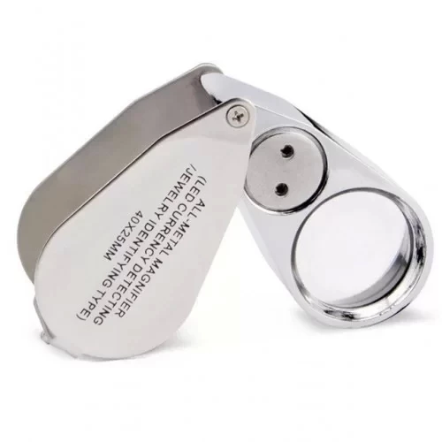 Kontrol, Için Özel Kutulu Metal Işıklı Lup 40x25 - Resim 2