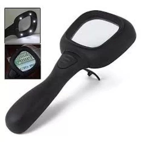 6 Ledli Ve Mor Işıklı Büyüteç 60mm - Resim 7