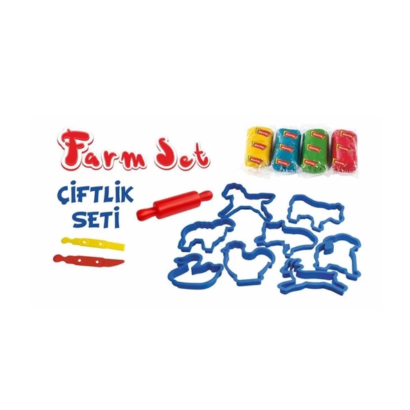 Nessiworld  ERN-588 Heroes Orta Kutulu Çiftlik Oyun Hamuru Seti  - Eren Oyuncak