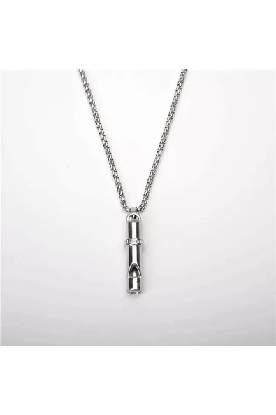 Deprem Düdüğü Çelik Kolye - 4