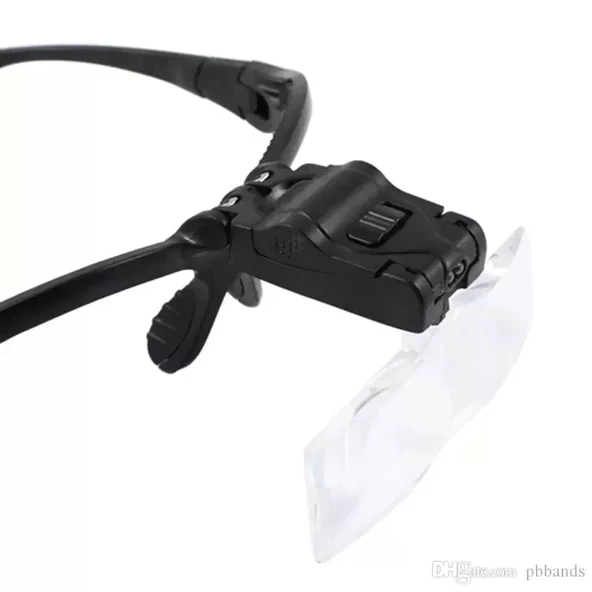 Işıklı Gözlük Büyüteç  5 Farklı Lens 9892b - Resim 7