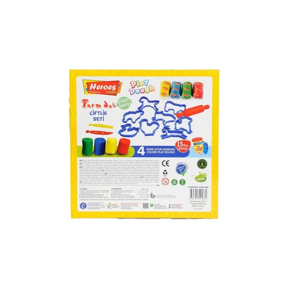 Nessiworld ERN-588 Heroes Orta Kutulu Çiftlik Oyun Hamuru Seti - Eren Oyuncak - 3