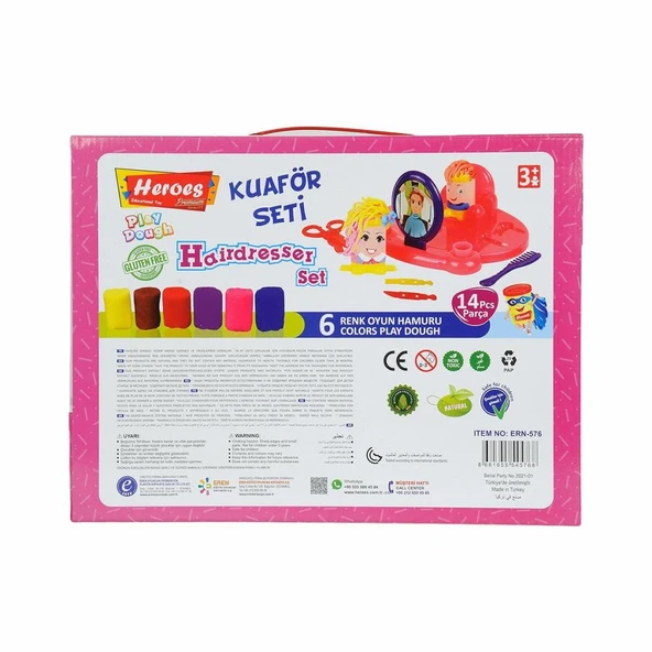 Nessiworld ERN-576 Heroes Kuaför Oyun Hamuru Seti - Eren Eğitici Oyuncak - 7