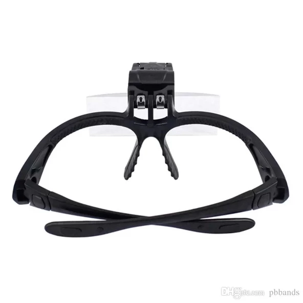 Işıklı Gözlük Büyüteç  5 Farklı Lens 9892b - Resim 6