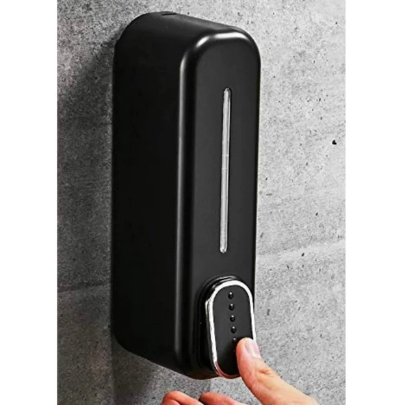 Siyah Duvara Monte Sıv Sabunluk Duş Şampuanlık Dispenser 300 Ml Banyo Sabunluk  Duş Sabunluk - 2
