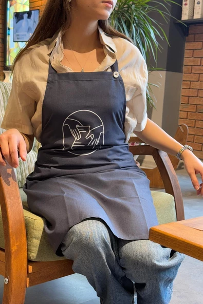 Renkli Stylish Atölye Önlüğü - Handora - Resim 4