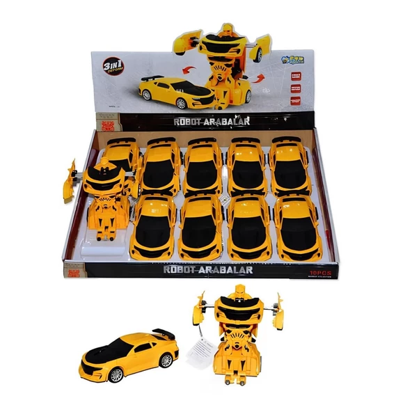 Nessiworld Robot Olan Araba Sarı CN1997 - 1