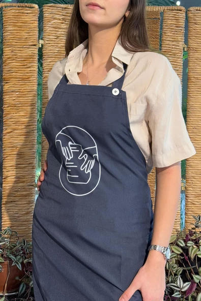 Renkli Stylish Atölye Önlüğü - Handora - Resim 3