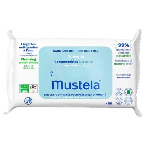 Mustela Kompost Islak Mendil Parfümsüz 60 Adet