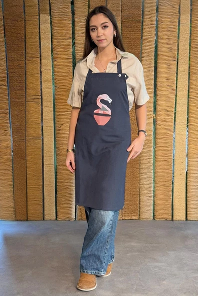 Renkli Stylish Atölye Önlüğü - Flamora - Resim 2