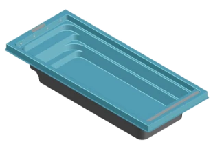 Fiber Hazır Havuz Elegance Model 3,60 x 8,60 x 1,50 mt - 29 m3 - ToptancıyızBiz - Resim 2