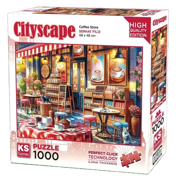 Nessiworld  KS Games Coffee Store Puzzle 1000 Parça 20809 - Resim 2