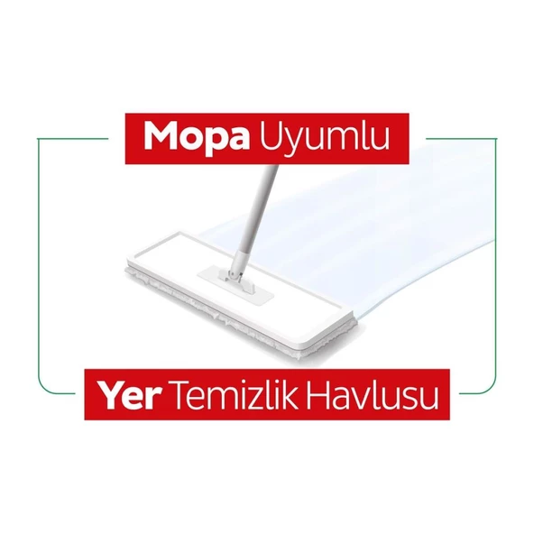 Nessiworld  Sleepy Yer Temizlik Havlusu Mop Uyumlu 50 Adet Çamaşır Suyu - 5