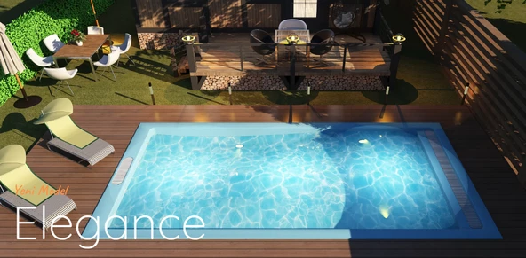 Fiber Hazır Havuz Elegance Model 3,60 x 8,60 x 1,50 mt - 29 m3 - ToptancıyızBiz - Resim 7