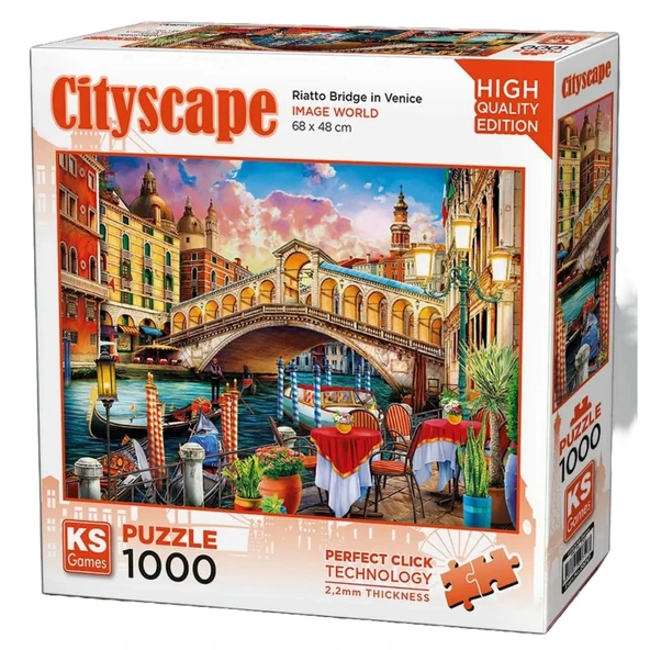 Nessiworld KS Games Riatto Bridge in Venice Puzzle 1000 Parça 20757 - 2