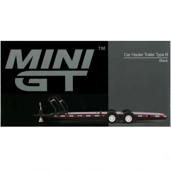 Nessiworld Mini GT 1/64 Car Hauler Trailer Black MGTAC19 - Resim 5