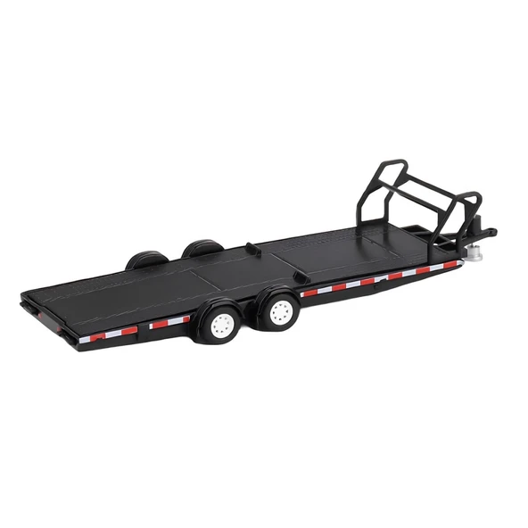 Nessiworld Mini GT 1/64 Car Hauler Trailer Black MGTAC19 - Resim 3