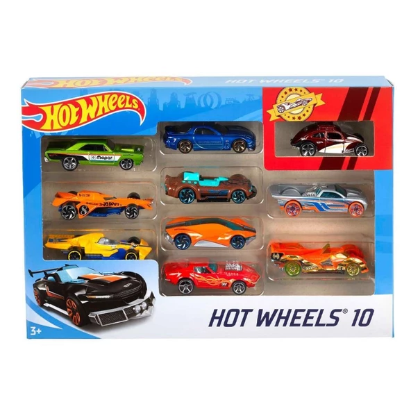 54886 Hot Wheels 10'lu Araba Seti - Karışık Asorti - 3