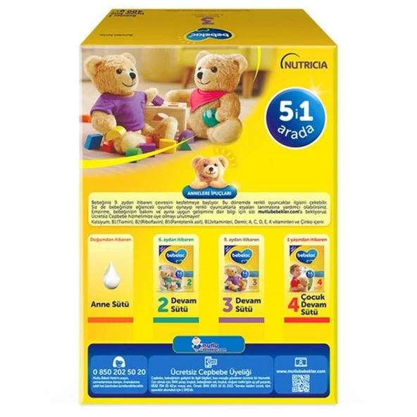 Nessiworld Bebelac Bebek Devam Sütü No3 400 Gr - 7