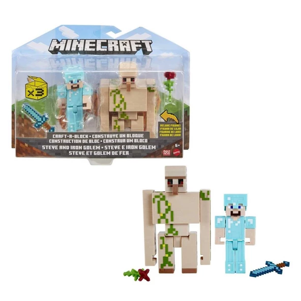 GTT53 Minecraft 3.25inch-8.25cm Figürler - İkili Paket - 2