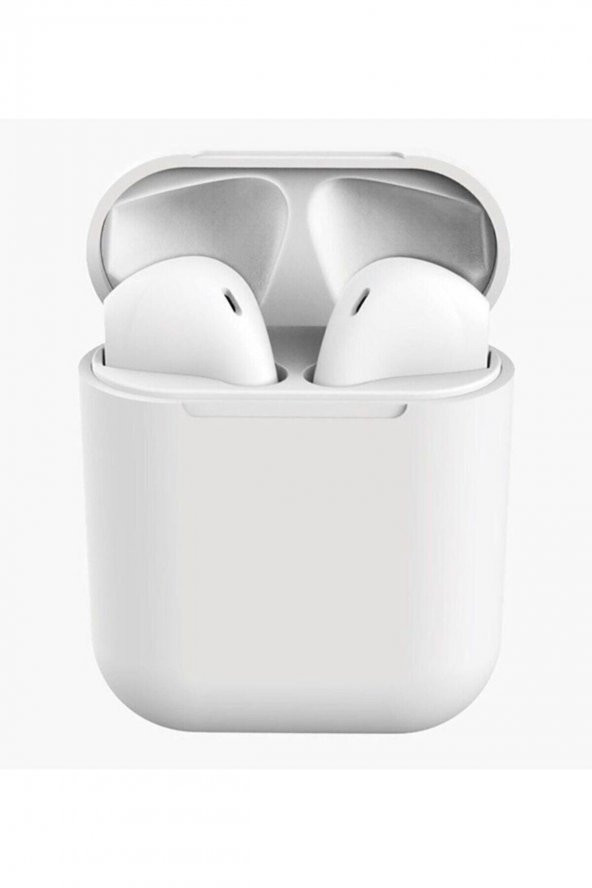 Beyaz i12 Dokunmatik Siri Destekli Bluetooth Kulaklık