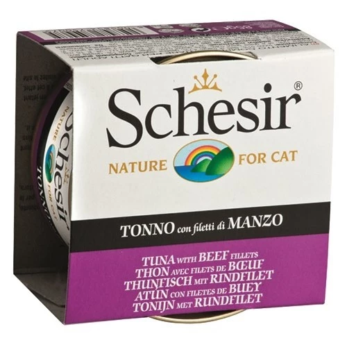 Schesir Cat Jelly Ton Balıklı Ve Sığır Etli Kedi Konservesi 85 Gr  Skt: 12/2027 - Resim 2