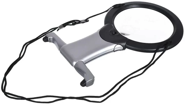 2x 6x Led Eller Serbest,boyun Asılı,dıkış,okuma İçin En Uygun Büyüteç 11b1 - 2