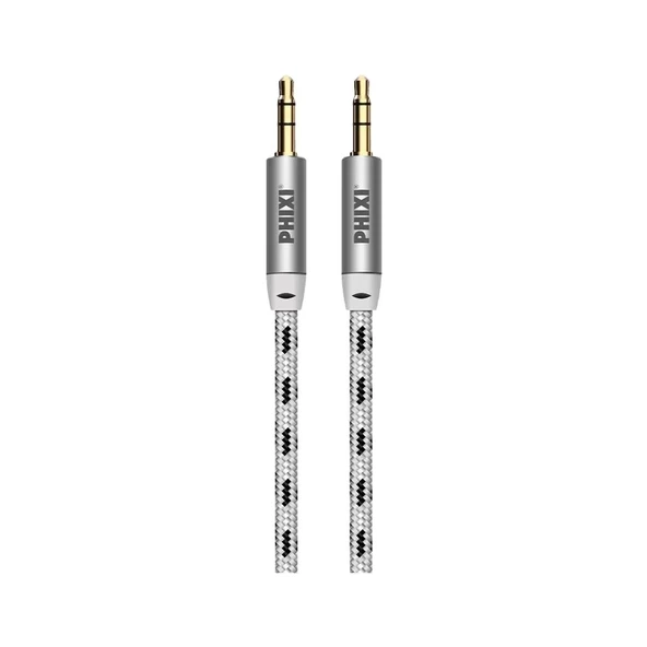 Basic A810 Hasır Örgü 3.5mm Aux Kablo