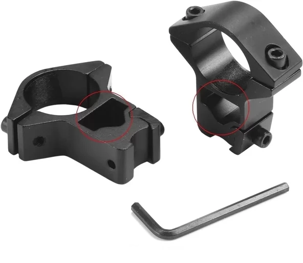 25.4mm Dürbün İçin 11mm Yüksek Havalı  / Av  Ayağı - 3