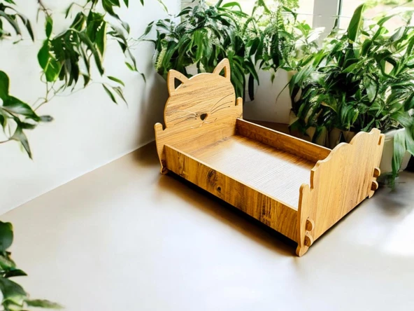 ED PET DİZAYN Cella Baza 30x50 cm Kedi Köpek Yatağı Yıkanabilir Duck Kumaş Minderi Ile Beraber - 2