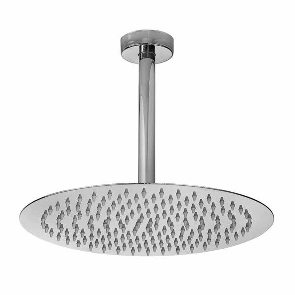 Ar Ark İnce Yuvarlak Tepe Duş Başlığı Tavandan Borulu (Ø 300 mm) 102145057