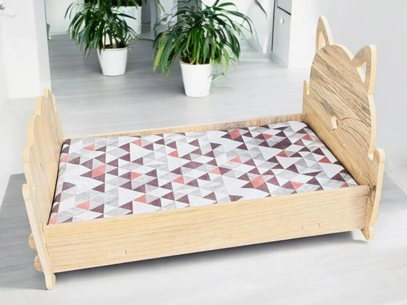 ED PET DİZAYN Cella Baza 30x50 cm Kedi Köpek Yatağı Yıkanabilir Duck Kumaş Minderi Ile Beraber - 3