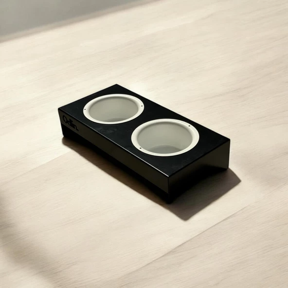 ED PET DİZAYN Mama ve Su Kabı Siyah. 1 mm Galvaniz Saç , Bulaşık Makinasında Yıkanabilir. - 4