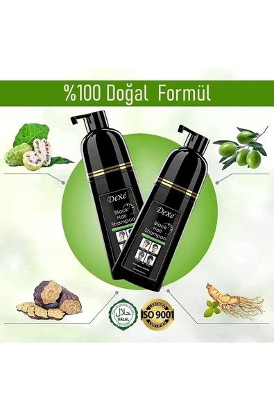 Black Hair Shampoo - Saç Siyahlaştırıcı Şampuan 400 ml Büyük Boy