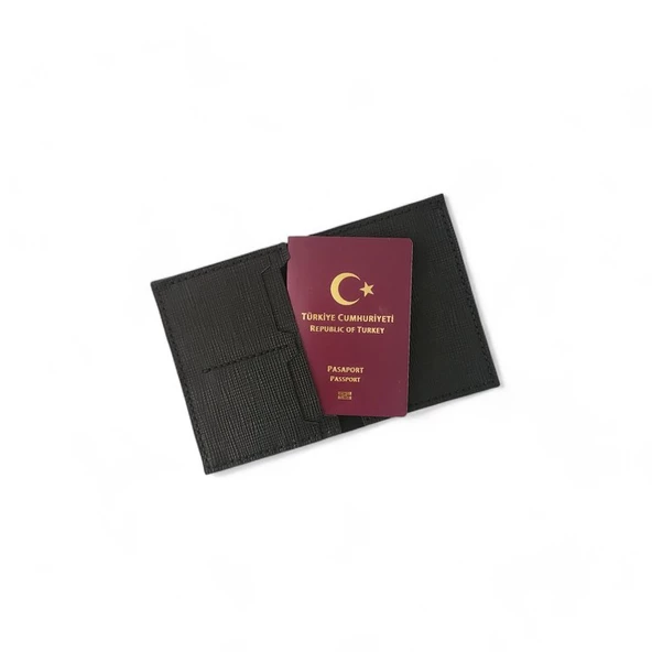 Deri Pasaportluk & Cüzdan Siyah
