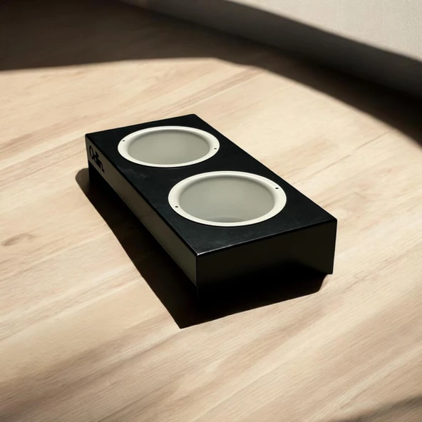 ED PET DİZAYN Mama ve Su Kabı Siyah. 1 mm Galvaniz Saç , Bulaşık Makinasında Yıkanabilir. - 5