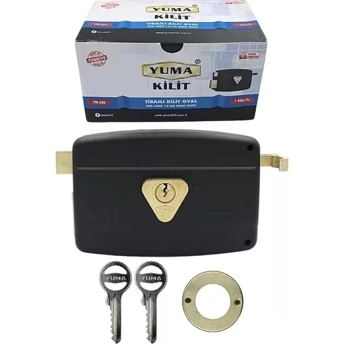 Yuma Ym-600 Kilit Yuma Tirajlı Kilit Oval Karşılıksız Siyah - 2