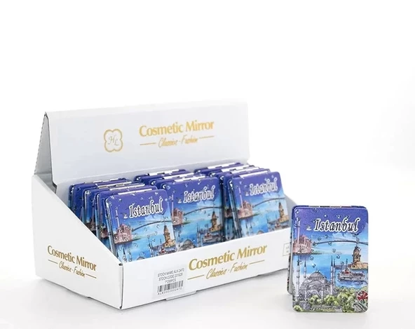 Taşlı İstanbul Tasarımı El Aynası İnce Alk2915 ürün görseli