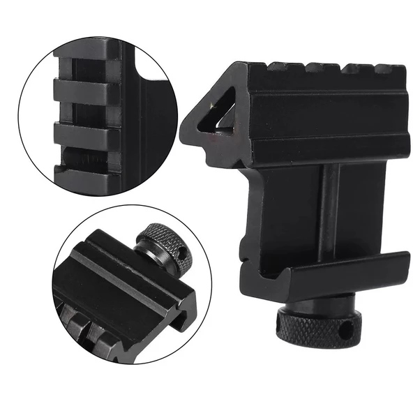 Taktik 45 Derece Açı Ofset Yan Adaptörü Rts 20mm Picatinny Ray - 3