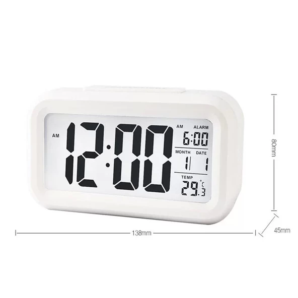 Dijital Alarmlı Masa Saati - Resim 4