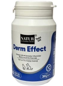 Natur Derm Effect Deri Ve Tüy Sağlığı Desteği Kedi ve Köpekler İçin 60Kapsül