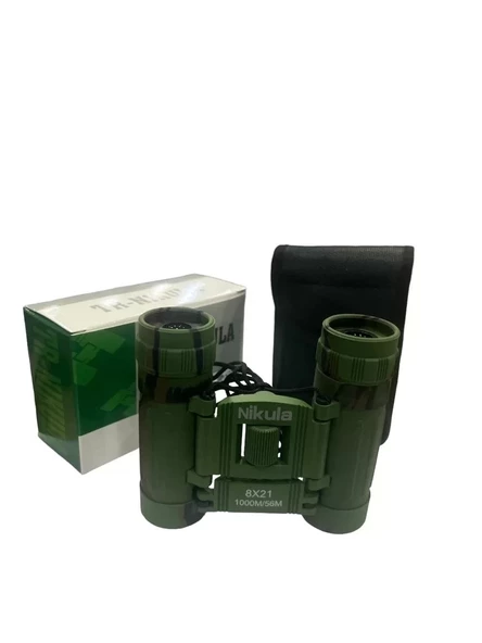 8x21  Dürbün Kamuflaj  Av Dürbünü 56m/1000m Kauçuk Kaplama ürün görseli