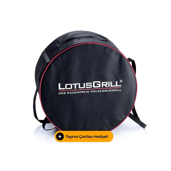 Lotusgrill Kömürlü Dumansız Mangal Klasik Set ( Çanta + 2,5 Kg Kömür +1 Jel ) Mavi - 3