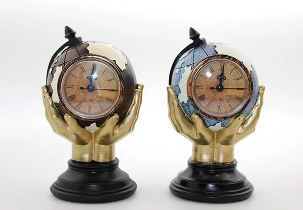 Polyester Saatli Dünya Küre Alk2831 ürün görseli