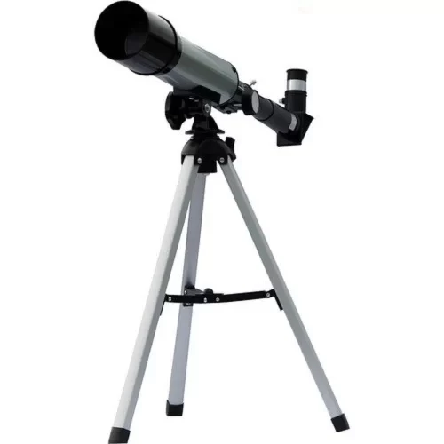 50x360 Mini Teleskop Kara Uzay Teleskobu Aliminyum Gövde Tripodlu - Resim 7