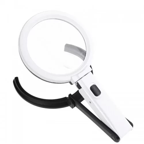 2x5x120mm   10 Ledli  Masaüstü Büyüteç - 7