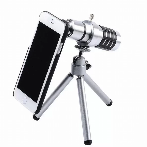 İphone5,5s,i̇phone4.4s Için Alüminyum 14x Optik Zoom Yakından Görüntü Çekme Dürbün ürün görseli